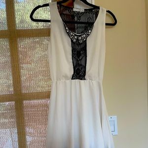 White cocktail dress